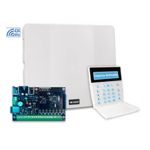 Alarma Inalambrica Con Wifi Embebido Y Teclado Lcdrf, 32 Z, 4 Part, 4 Pgm + Gabinete + Transformador.