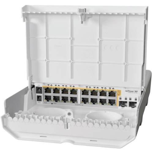 Switch  Mikrotik  Switch Mikrotik 318-16p-2s+out 16poe Outdoor + 2sfp+ S/f