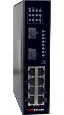 High Performance Industrial Poe Switch. 8 Port 10/100 Hikvision